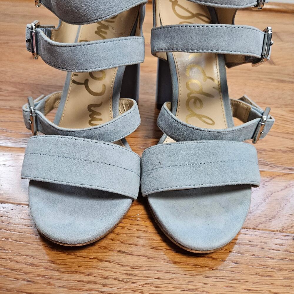 Sam Edelman Women's Yasmina Suede Strappy Ankle Sandals Heels Shoes Size 6M - Picture 8 of 16